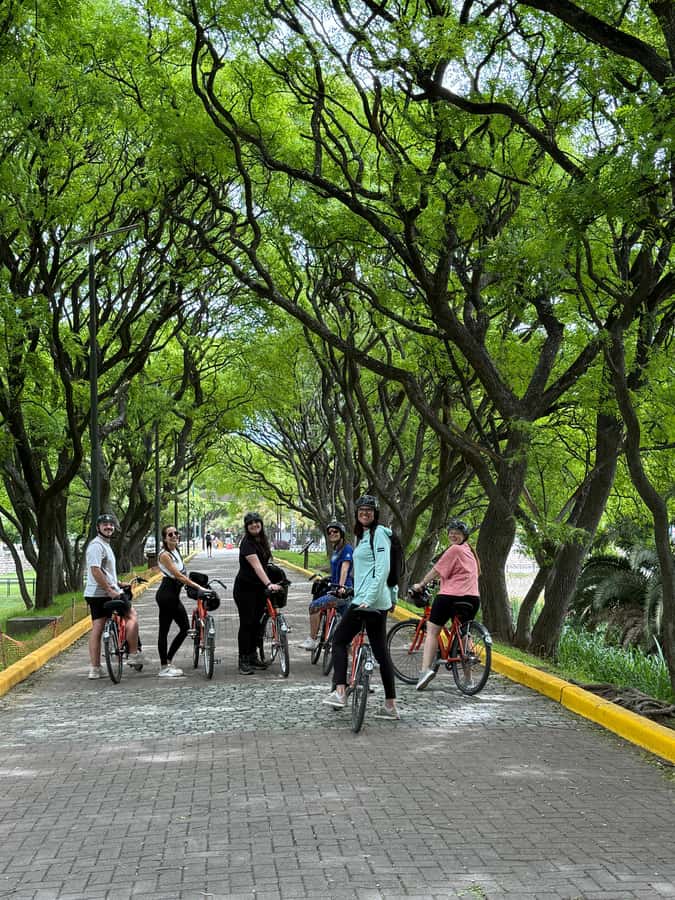 Bike Tour: Buenos Aires to the South (E-Bike) - Meeting in San Telmo: helmets, water, and a quick bike check