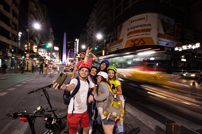 Buenos Aires Night Tour on Electric Scooter - The route at night, stop by stop