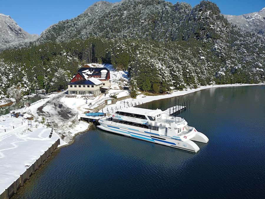 Crossing to Puerto Blest and Cascada de los Cántaros - Getting there: the 2-hour catamaran ride from Bariloche