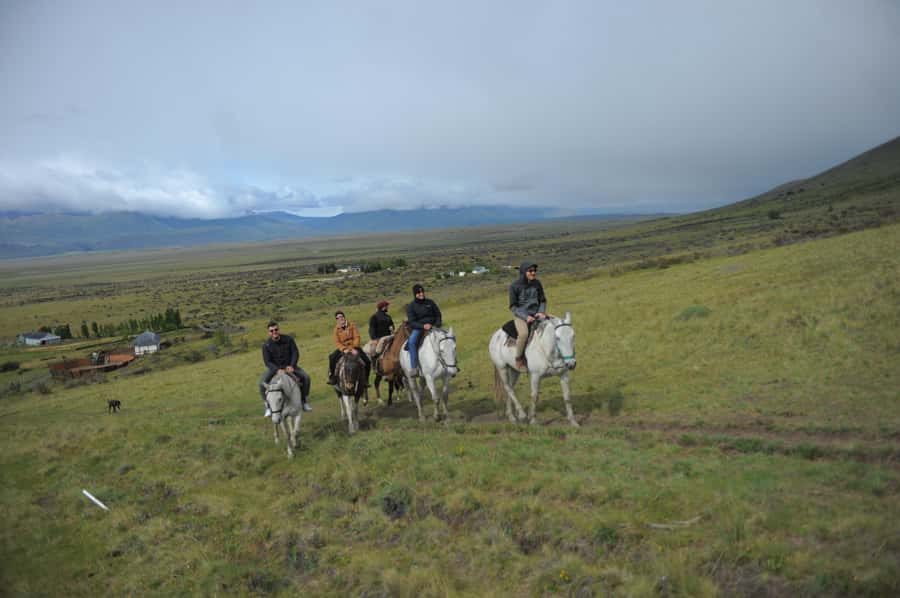 El Calafate: Horseback riding in Cerro Frias - The Cerro Frías ride, 400 meters of payoff plus a lenga-forest slowdown