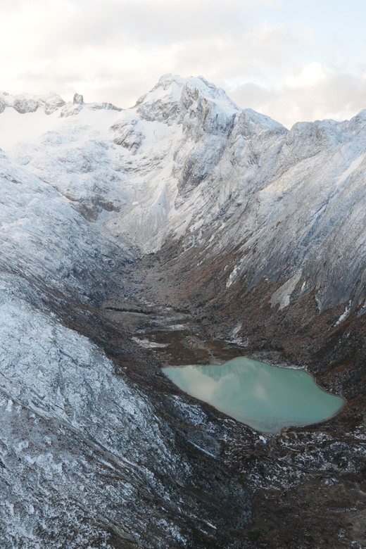 Emerald Lagoon Helicopter seeing - Carbajal Valley, Peat Bogs, Nothofagus Forest, and Seasonal Clues
