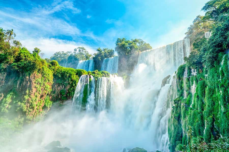 From Puerto Iguazu: Argentinian Iguazu Falls with Ticket - Upper circuit: sweeping views and San Martin Island perspectives