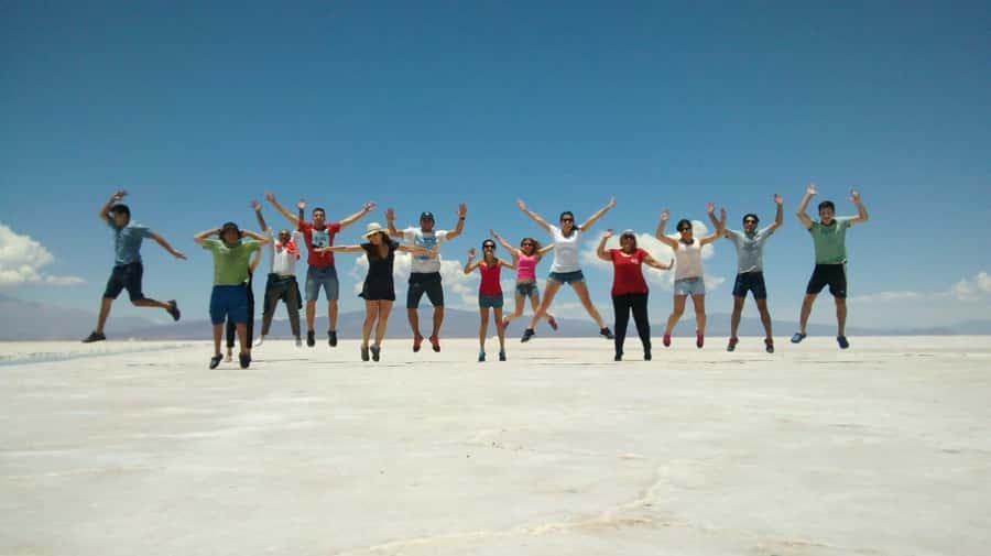 From Salta: Salinas Grandes, Purmamarca & Los Colorados Hike - Seven Colors Hill views on the way up