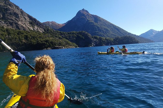 Half a day of kayaking on the Nahuel Huapi lake in private service - Bahía López to Brazo Tristeza: where the big scenery opens up