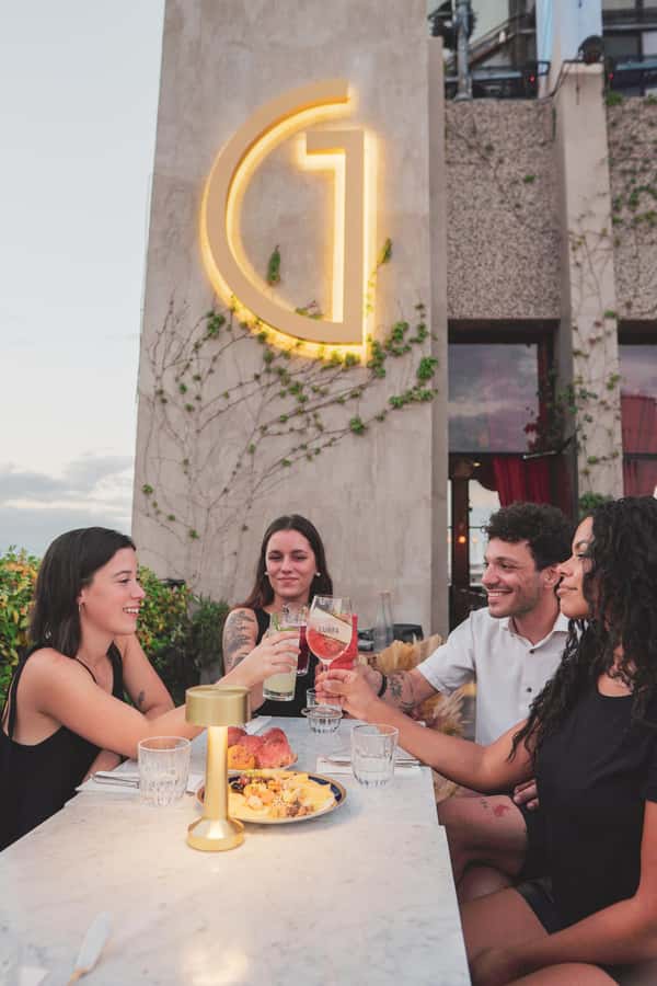 Mendoza Food Safari - 4 Top Restaurants in One Night - Gómez Rooftop on Garibaldi 7: golden-hour wine first