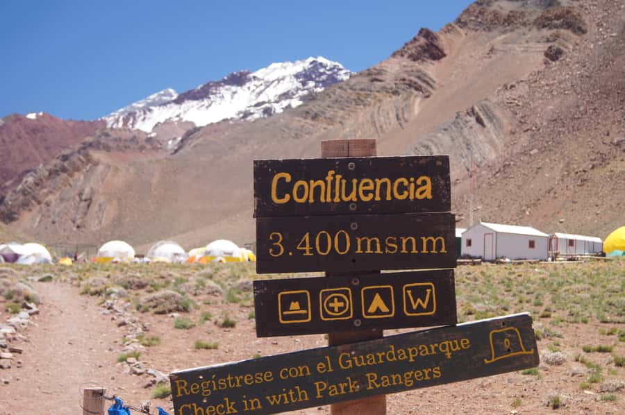Mendoza: Mt. Aconcagua Confluencia Camp Trekking - The drive highlights: Cacheuta, Potrerillos Dam, Uspallata, and Puente del Inca
