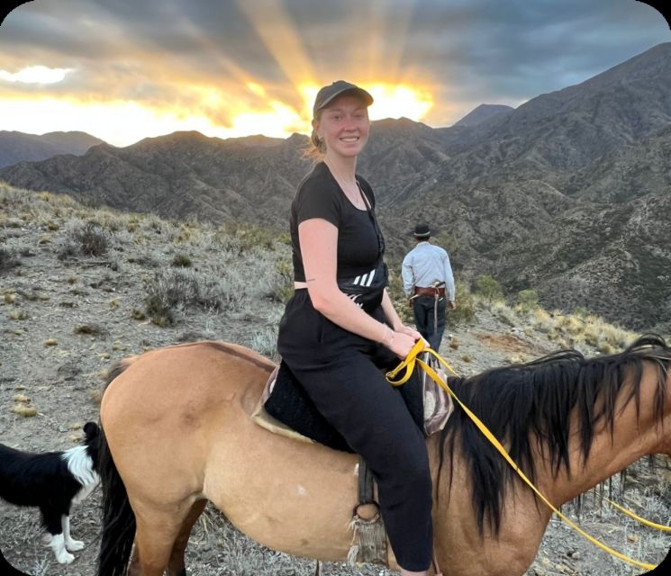 Mendoza: Sunset Horse Back Riding in the Mountains and BBQ - The asado dinner at the ranch: pork, beef, wine, and a family table feel