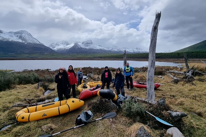 Packrafting experience along the Olivia River - One hour rowing downstream on the Olivia River