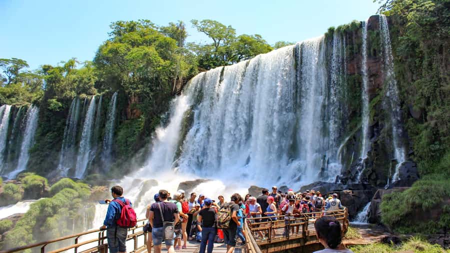 Puerto Iguazu: Argentine Falls & Great Adventure Boat - Great Adventure boat under the falls: life jacket, then full water mode
