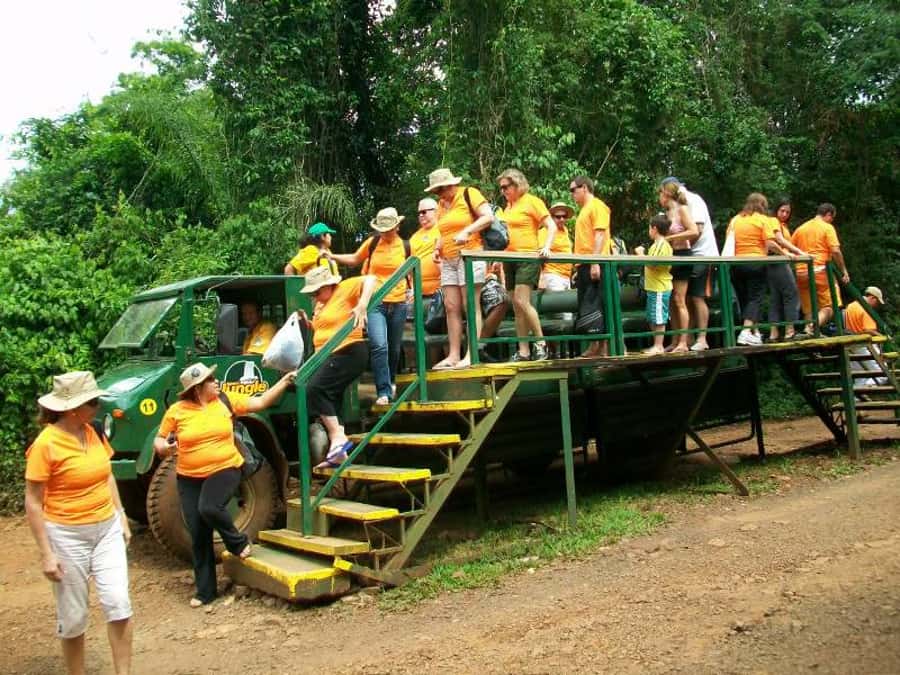 Puerto Iguazú: Iguazú Falls Adventure with 4WD & Boat Ride - Where the Superior Circuit fits in: seeing scale from above