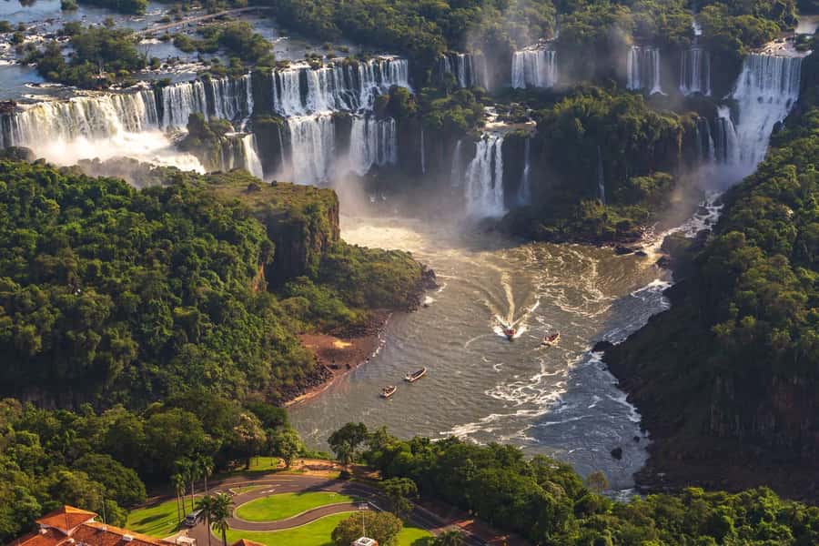 Puerto Iguazu: Iguazu Falls Boat Tour and Gran Aventura - The park views are the point, so plan for wet and windy